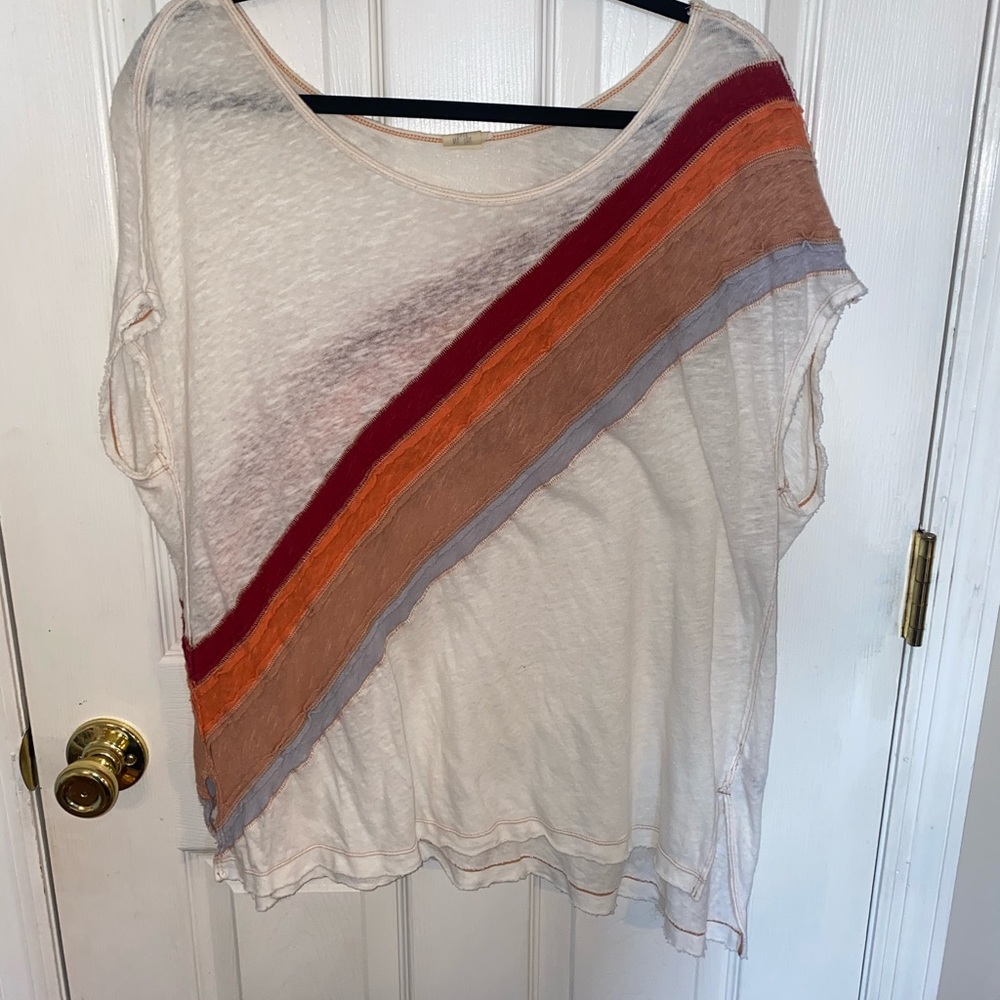 Free People rainbow top